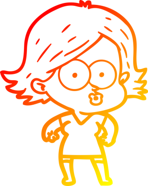 Bir insan tarafından somurtulmuş çizgi film kızı çizimi.