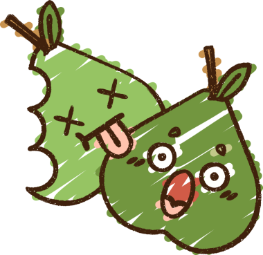 Bir insan tarafından çizilen meyve tebeşiri.