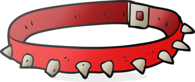 Bir insan tarafından çizilmiş serbest çizim köpek tasması