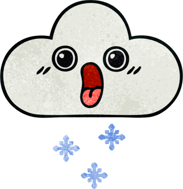 Bir insan tarafından çizilmiş bir kar bulutunun retro grunge dokusu