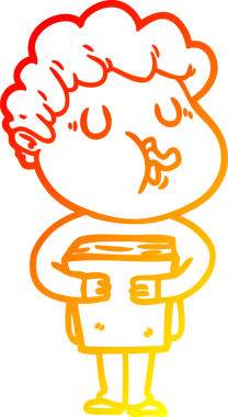 Bir insan tarafından çizilmiş, çizgi film karakteri.