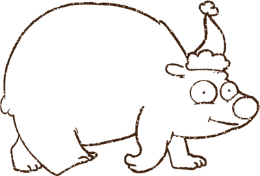 Bir insan tarafından çizilen Kutup Ayısı Kömürü