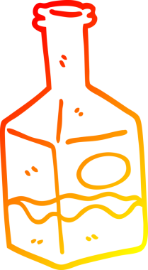 Bir insan tarafından çizilmiş sürahide bir çizgi film şeridi çizimi.