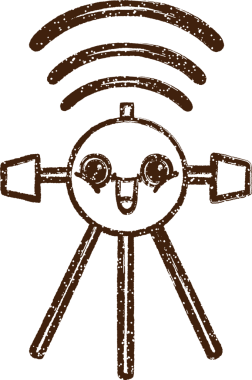 Uydu Kömürü Bir insan tarafından çizilmiş