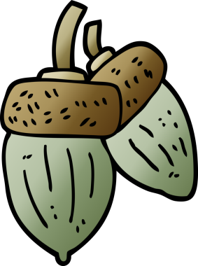 Bir insan tarafından çizilmiş karikatür palamudu.