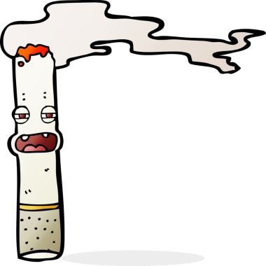 bir insan tarafından çizilmiş sigara karakteri.