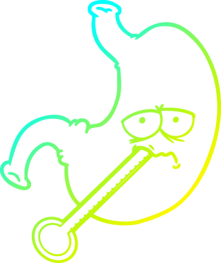 Bir çizgi filmin soğuk gradyan çizimi bir insanın midesini bozar.