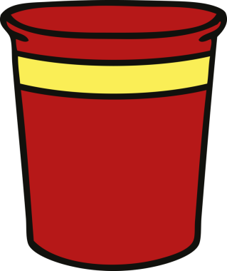 Bir insan tarafından çizilmiş el çizimi tuhaf bir bitki kabı.