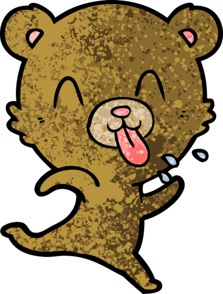 Bir insan tarafından çizilmiş bir çizgi film karakteri.