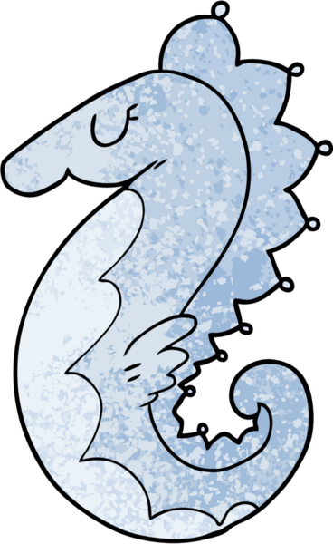 bir insan tarafından çizilmiş karton deniz atı.