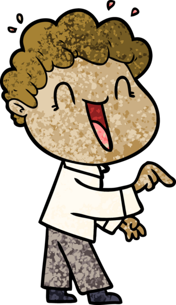 Bir insan tarafından çizilmiş mutlu bir adam.