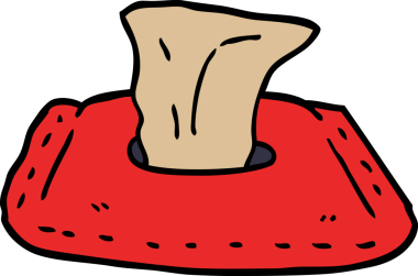 Bir insan tarafından çizilmiş tuvalet kağıdı karalaması.