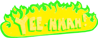 Eveet! Bir insan tarafından çizilmiş karikatür