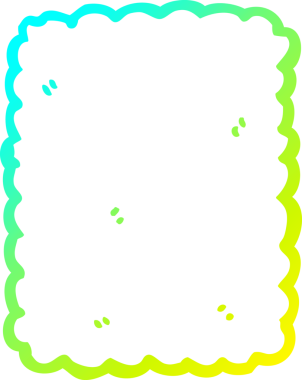 Bir insan tarafından çizilmiş bir çizgi film bisküvisi.