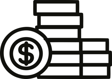 bir insan tarafından çizilmiş para simgesi