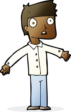 Bir insan tarafından çizilmiş bir karikatür.