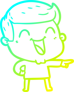 Bir insan tarafından çizilmiş bir çizgi film karakterinin soğuk çizgi çizimi.