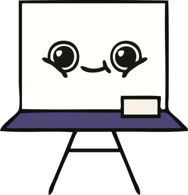 Bir insan tarafından çizilmiş beyaz bir karikatür.