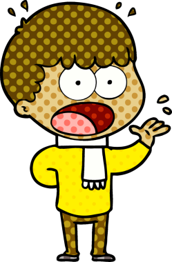 Bir insan tarafından çizilmiş bir karikatür.