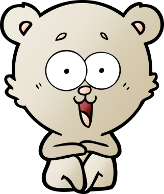 Bir insan tarafından çizilmiş bir çizgi film karakteri.