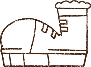 Spor Ayakkabısı Kömürü Bir insan tarafından çizilmiş