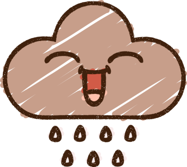 Bir insan tarafından çizilen Yağmur Bulutu Tebeşiri