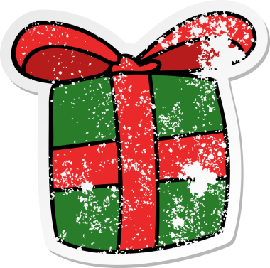 Bir insan tarafından çizilmiş garip bir el çizimi çıkartması.