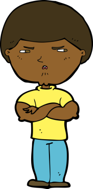 Bir insan tarafından çizilmiş huysuz bir adam çizgi filmi.