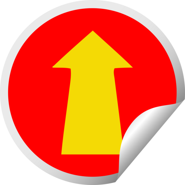 Bir insan tarafından çizilmiş dairesel soyma etiketi.