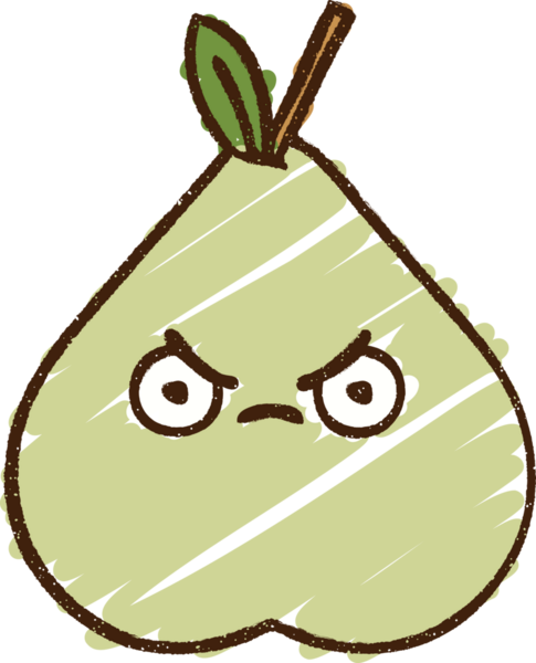 Bir insan tarafından çizilen Armut Tebeşiri