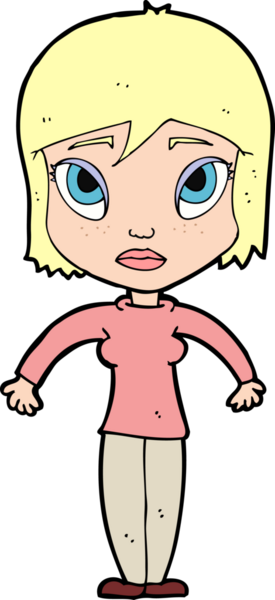 Bir insan tarafından çizilmiş omuz silken çizgi filmdeki kadın.