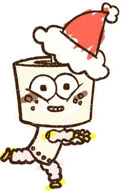 Bir insan tarafından çizilen Noel Robotu Tebeşiri