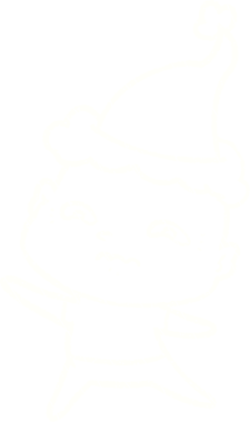 Bir insan tarafından çizilen Noel Adam Tebeşiri