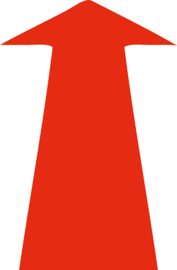 Bir insan tarafından çizilmiş tuhaf çizgi film oku.