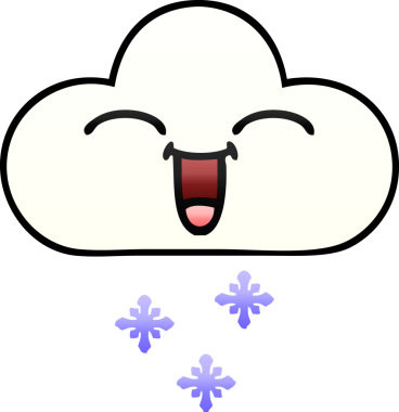 Bir insan tarafından çizilen kar bulutunun gölgeli çizimi