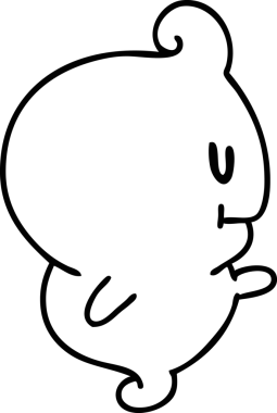 Bir insan tarafından çizilmiş cadılar bayramı hayaleti.