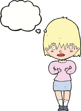 Çizgi filmdeki kadın 