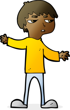 Bir insan tarafından çizilmiş rahatsız bir çocuk.