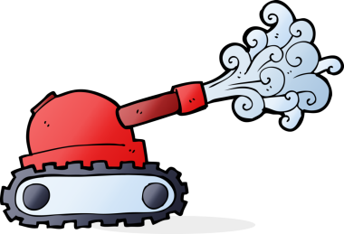 bir insan tarafından çizilmiş karikatür tankı