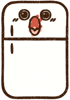 Bir insan tarafından çizilen Buzdolabı Tebeşiri