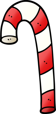 bir insan tarafından çizilmiş karikatür xmas şeker çubuğu