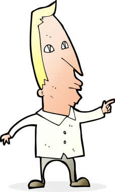 Bir insan tarafından çizilmiş çizgi filmdeki adam.