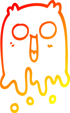 Bir insan tarafından çizilmiş ürkütücü bir karikatür çizimi.