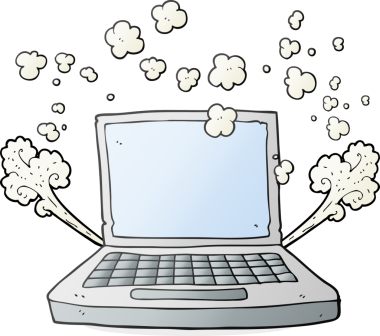 Bir insan tarafından çizilmiş dizüstü bilgisayar hatası