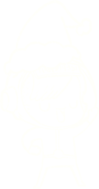 Bir insan tarafından çizilmiş Noel Astronot Tebeşiri