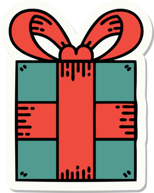 Bir insan tarafından çizilmiş geleneksel stil dövme çıkartması.