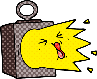 bir insan tarafından çizilmiş sanayi lambası.