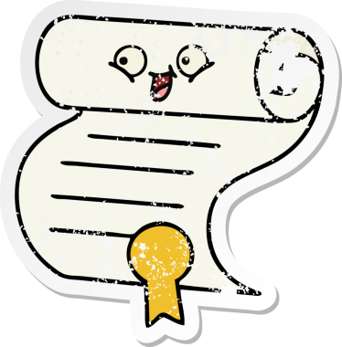 Bir insan tarafından çizilmiş şirin bir çizgi film sözleşmesinin sıkıntılı çıkartması.