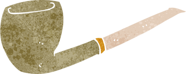 bir insan tarafından çizilmiş karikatür boru