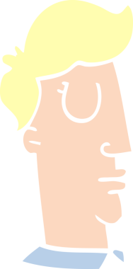 Bir insan tarafından çizilmiş insan kafası.